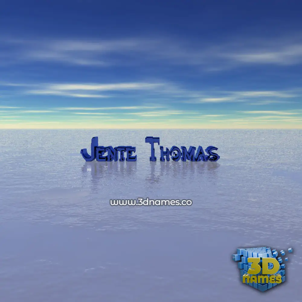 jente thomas in Horizon style - 3D name wallpaper