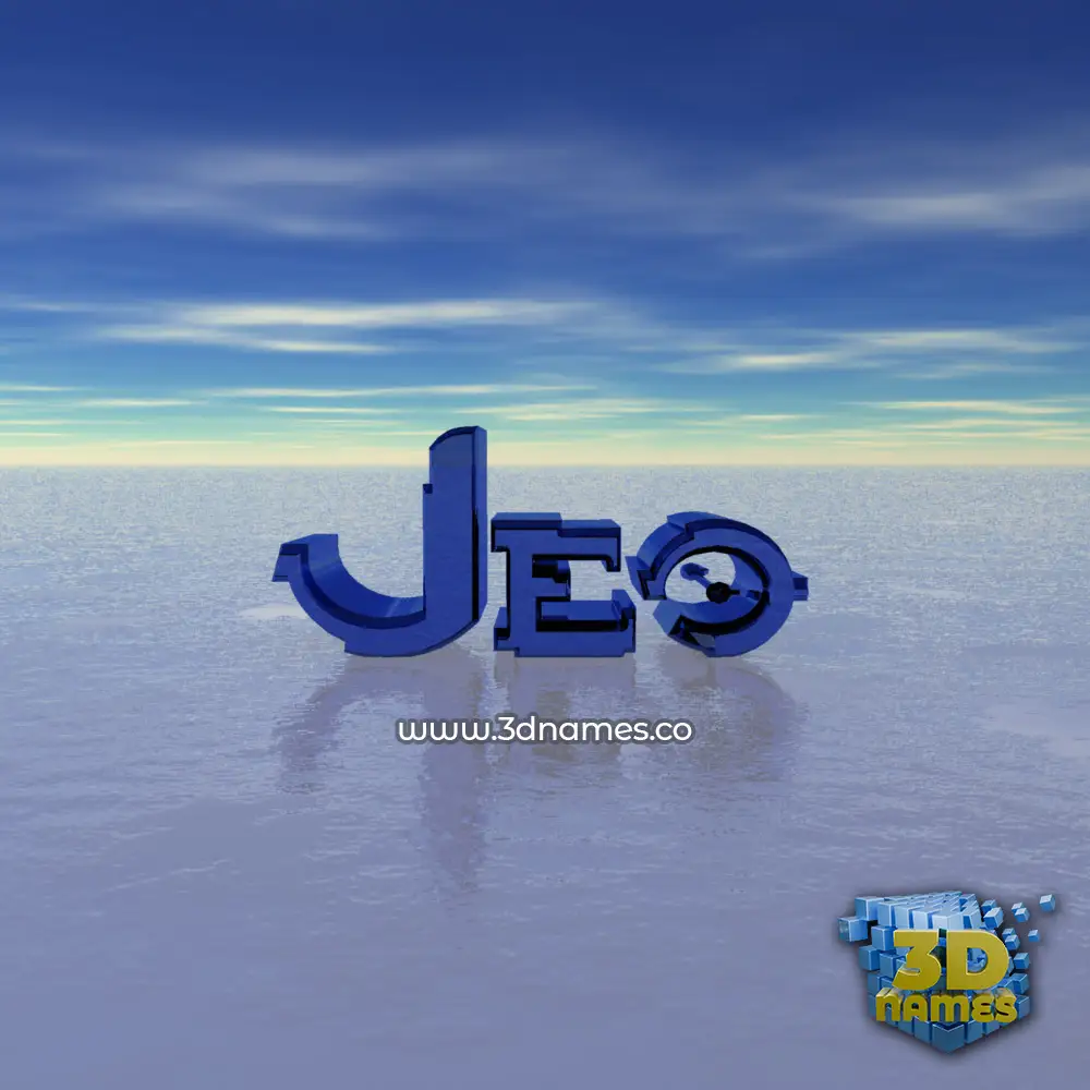jeo in Horizon style - 3D name wallpaper