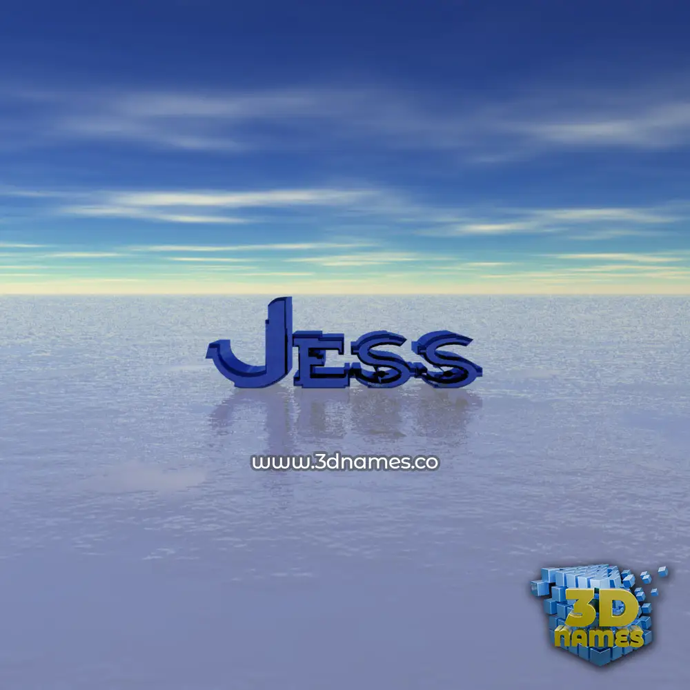 jess in Horizon style - 3D name wallpaper