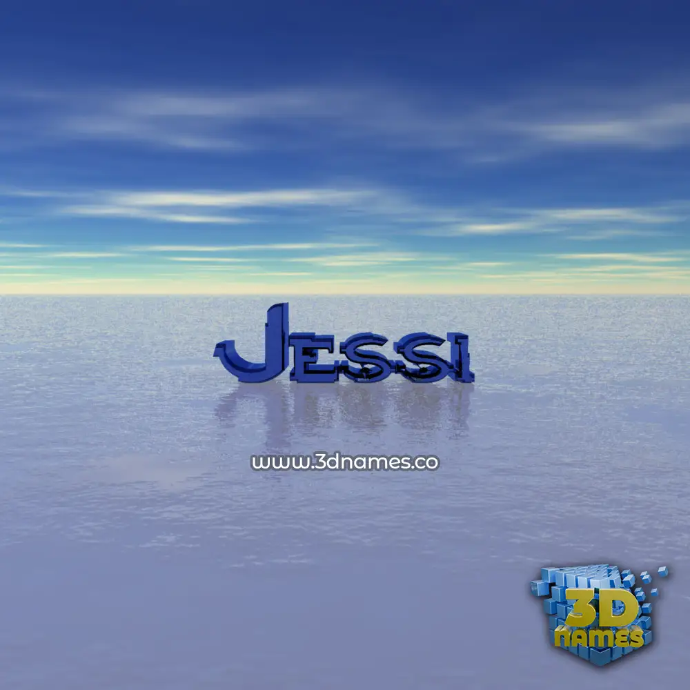 jessi in Horizon style - 3D name wallpaper