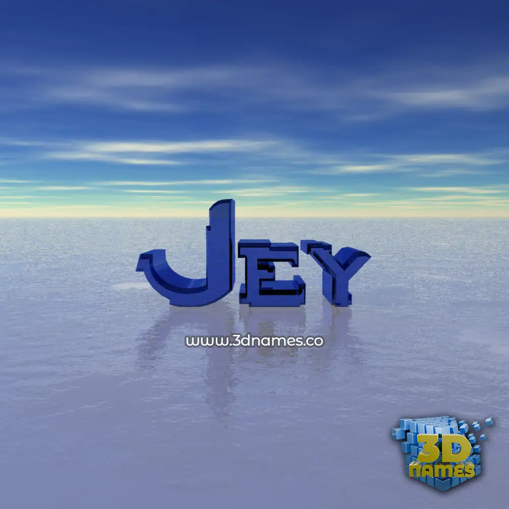 jey in Horizon style - 3D name wallpaper