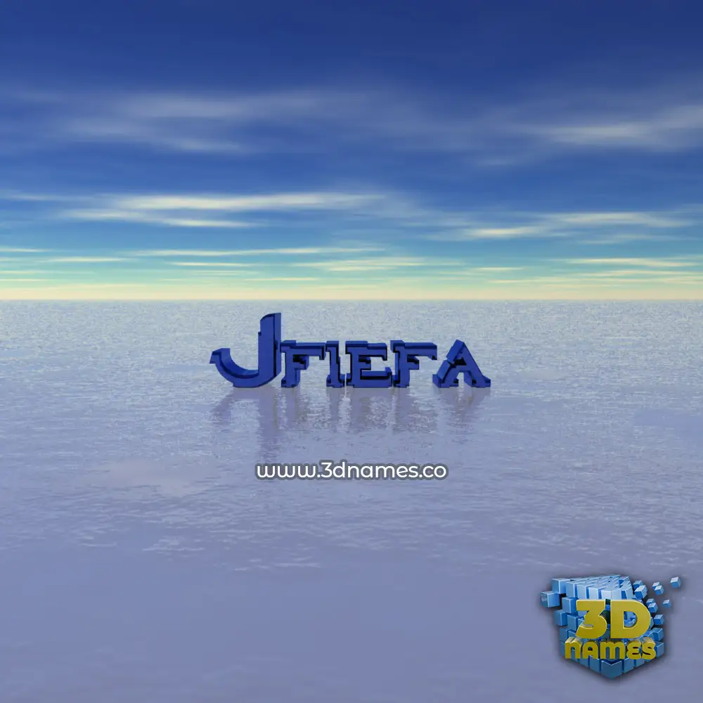 jfiefa in Horizon style - 3D name wallpaper