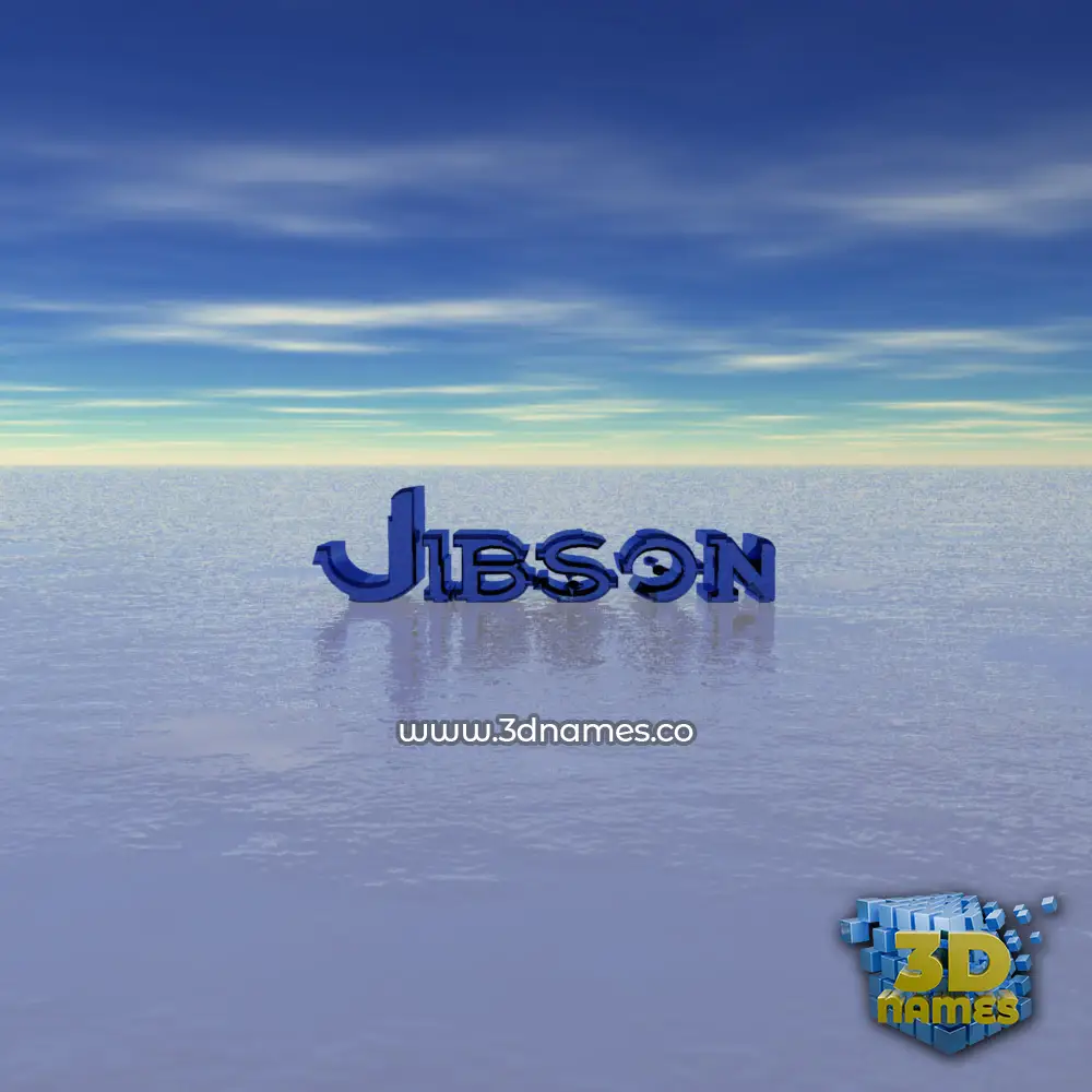 jibson in Horizon style - 3D name wallpaper