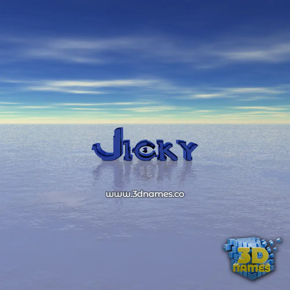 jicky in Horizon style - 3D name wallpaper
