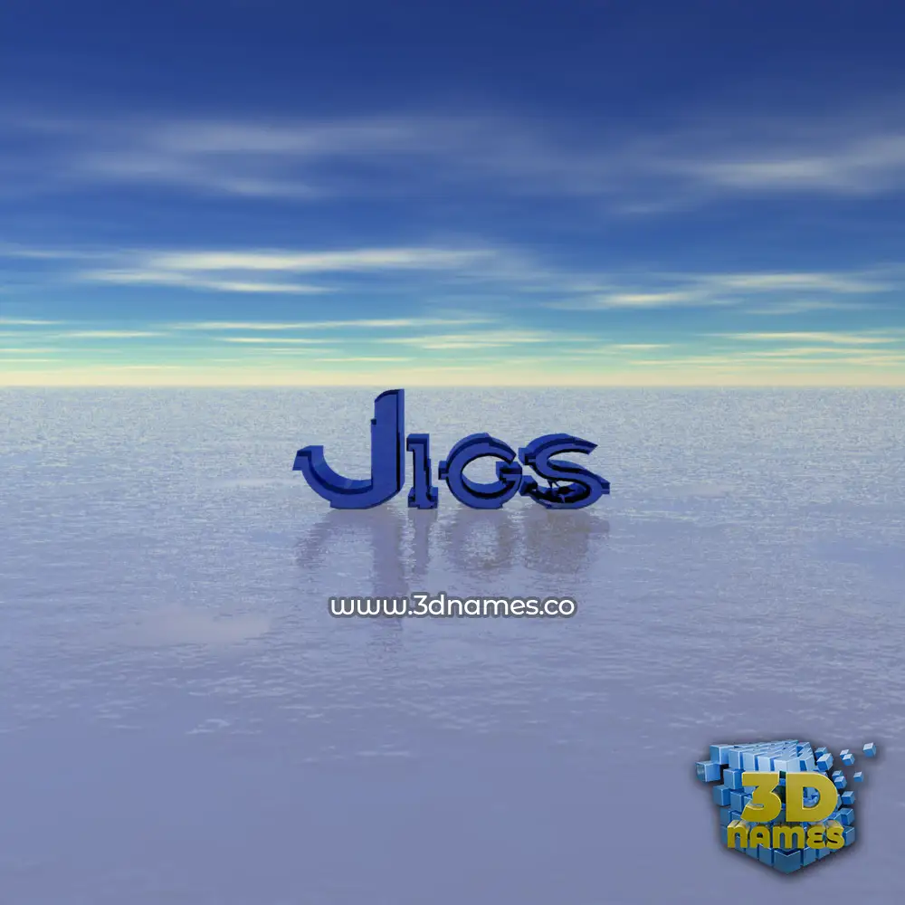 jigs in Horizon style - 3D name wallpaper
