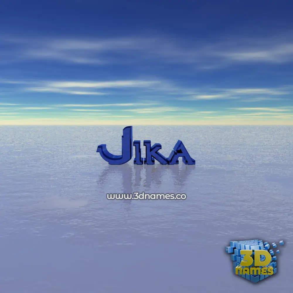 jika in Horizon style - 3D name wallpaper
