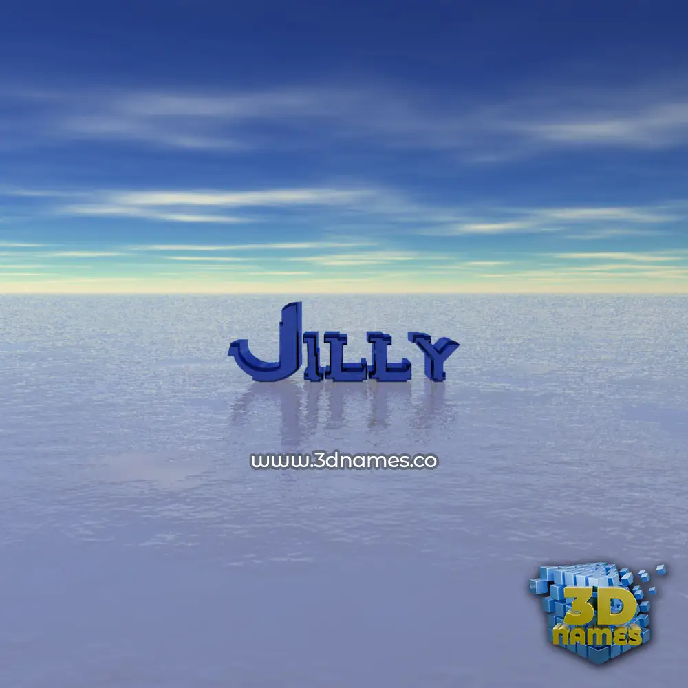 jilly in Horizon style - 3D name wallpaper