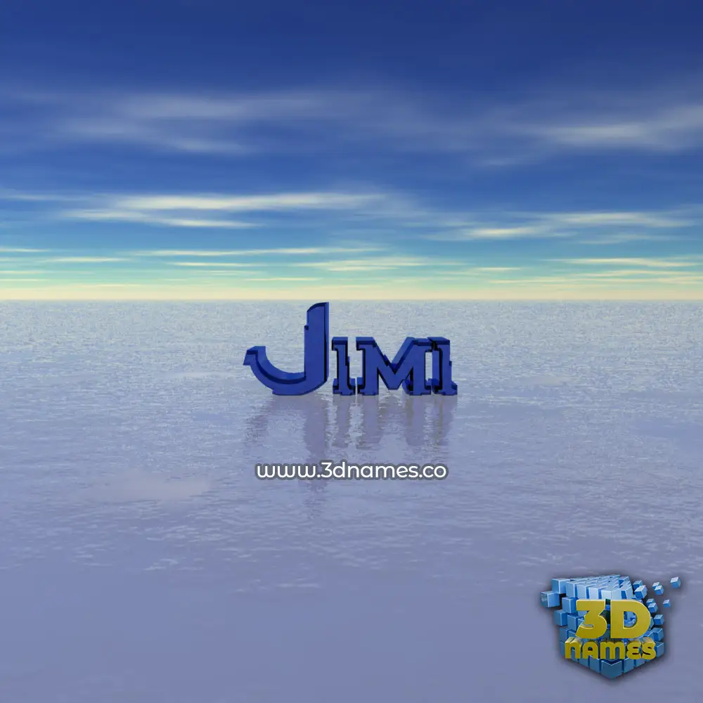 jimi in Horizon style - 3D name wallpaper