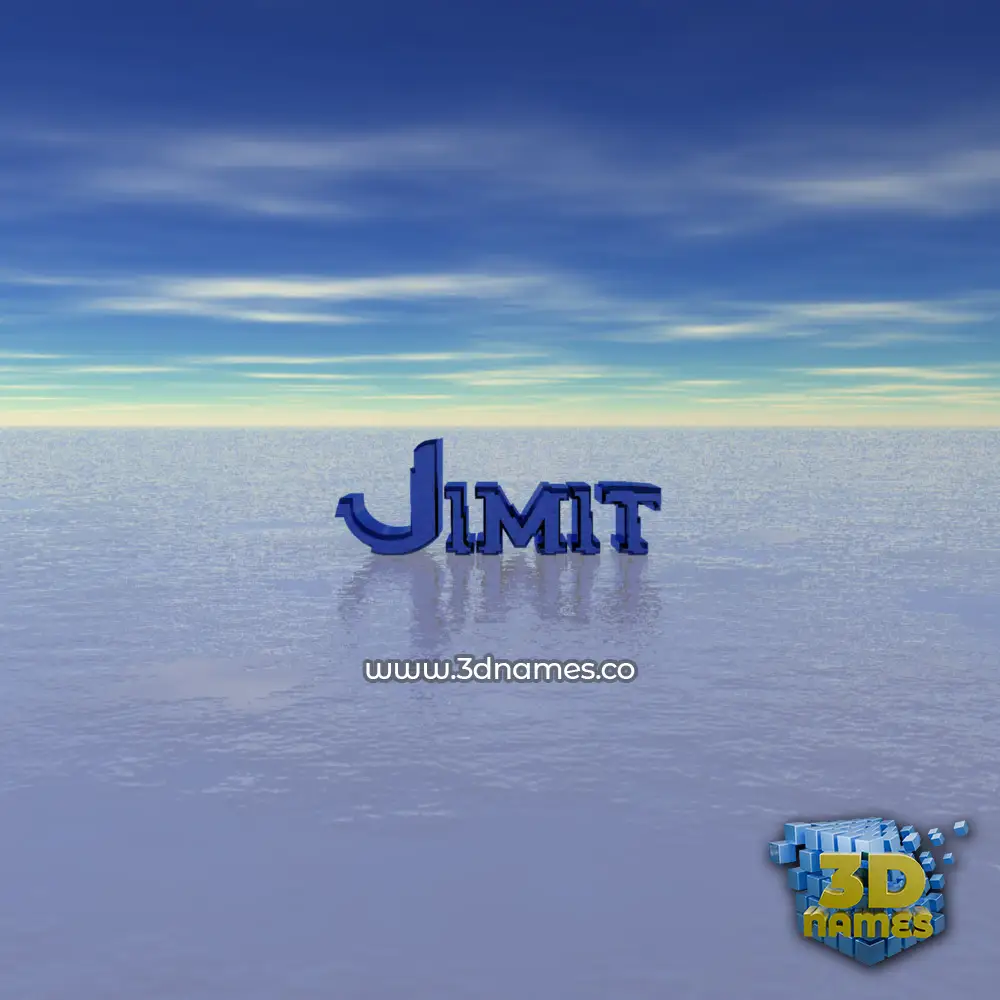 jimit in Horizon style - 3D name wallpaper