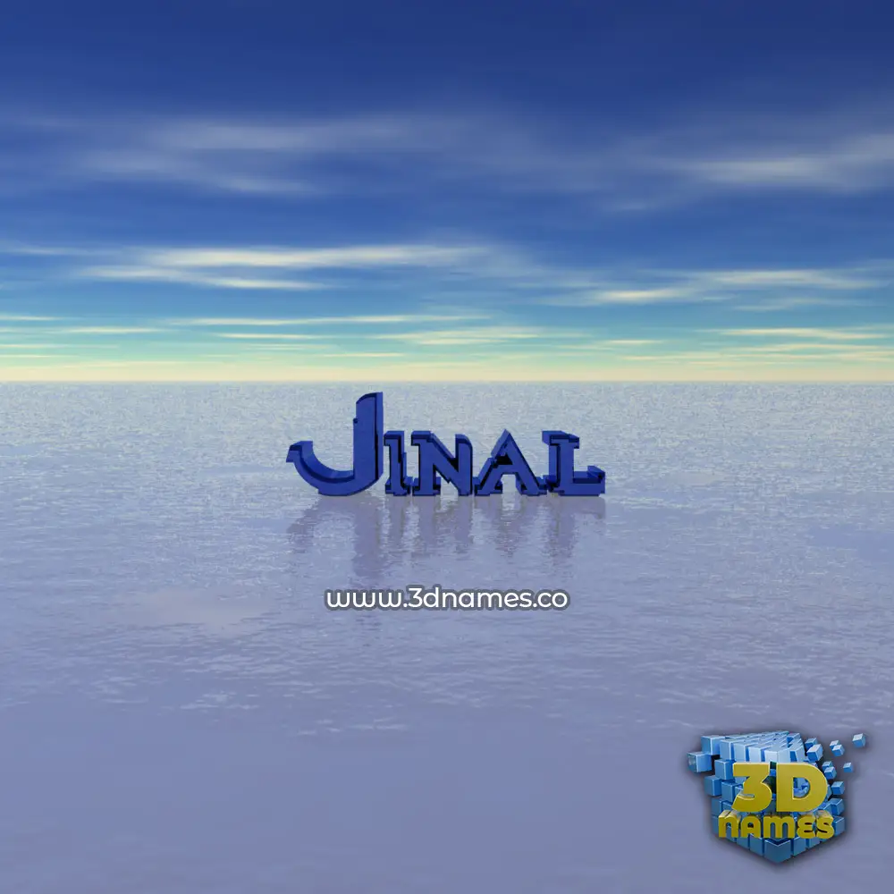 jinal in Horizon style - 3D name wallpaper