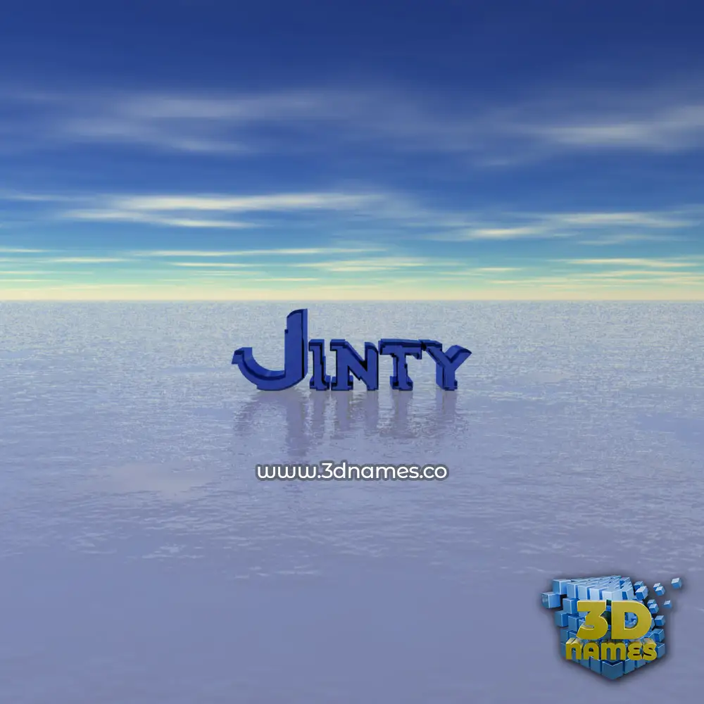 jinty in Horizon style - 3D name wallpaper