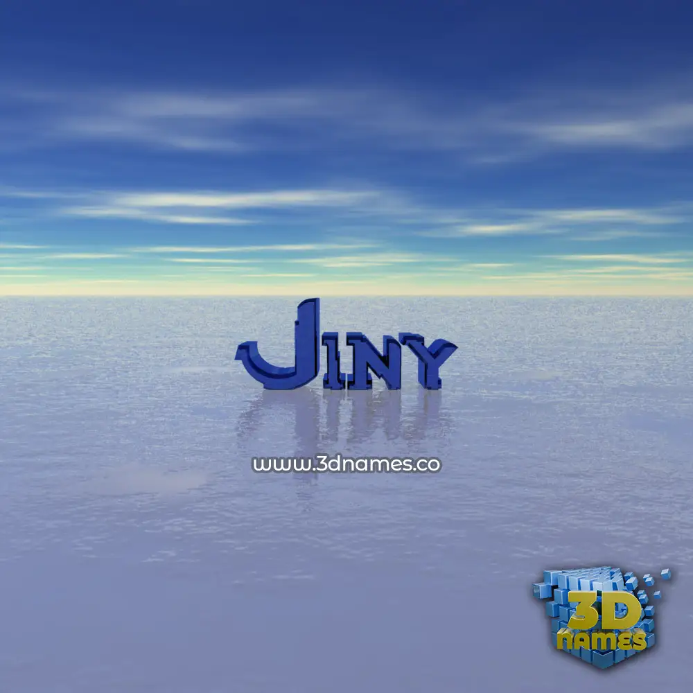 jiny in Horizon style - 3D name wallpaper