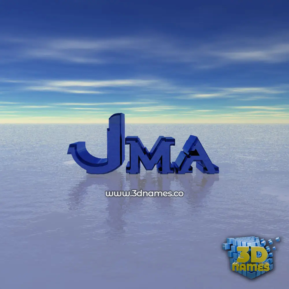 jma in Horizon style - 3D name wallpaper
