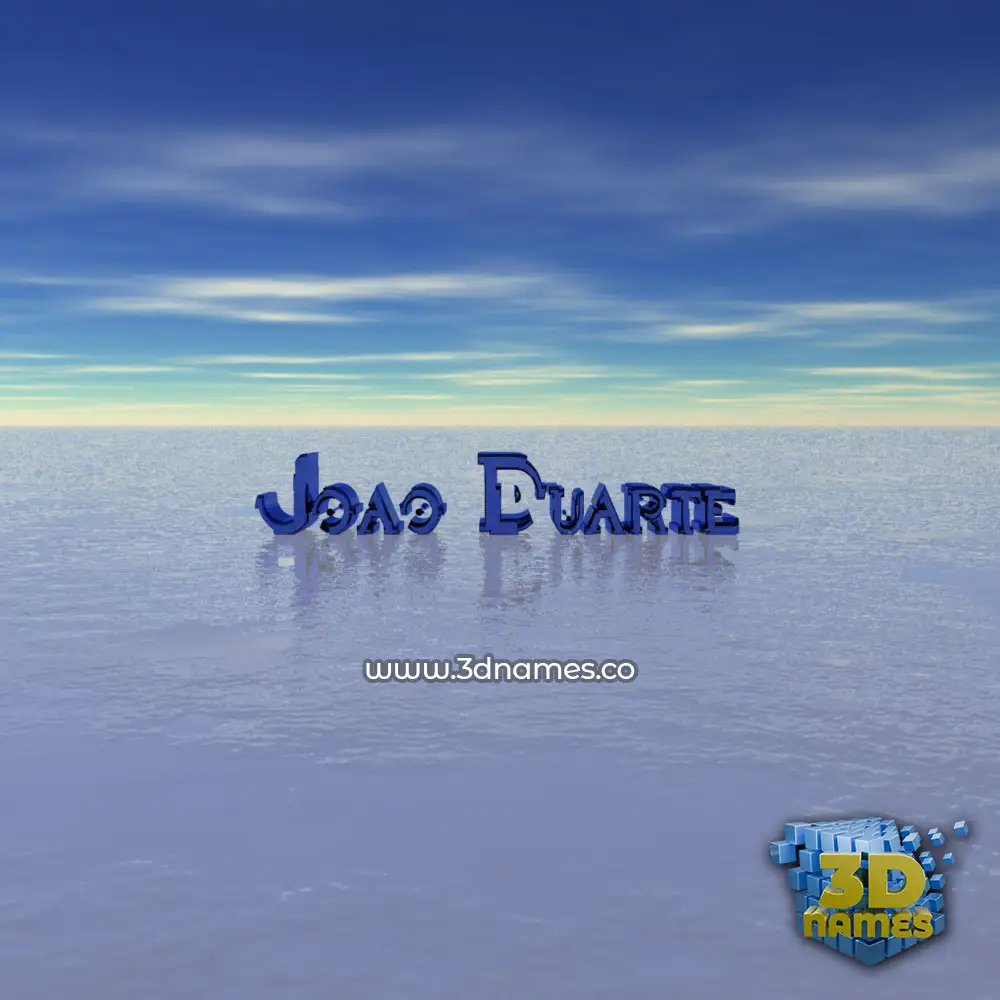 joao duarte in Horizon style - 3D name wallpaper