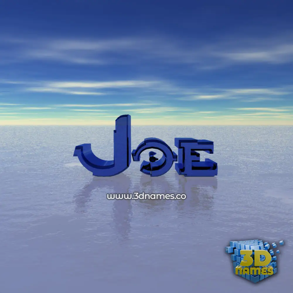joe in Horizon style - 3D name wallpaper