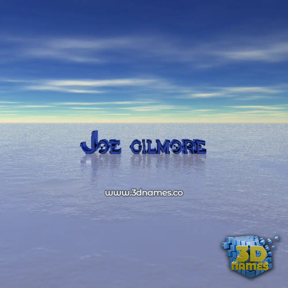 joe gilmore in Horizon style - 3D name wallpaper