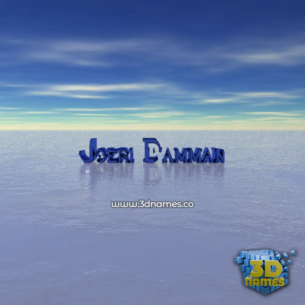 joeri damman in Horizon style - 3D name wallpaper
