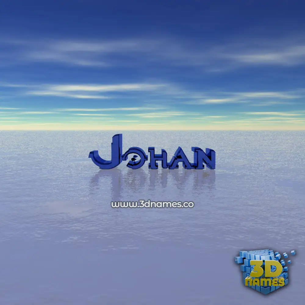 johan in Horizon style - 3D name wallpaper