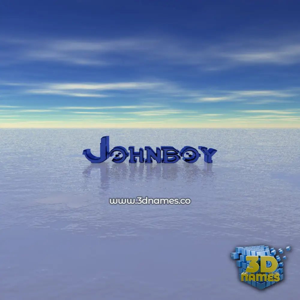 johnboy in Horizon style - 3D name wallpaper