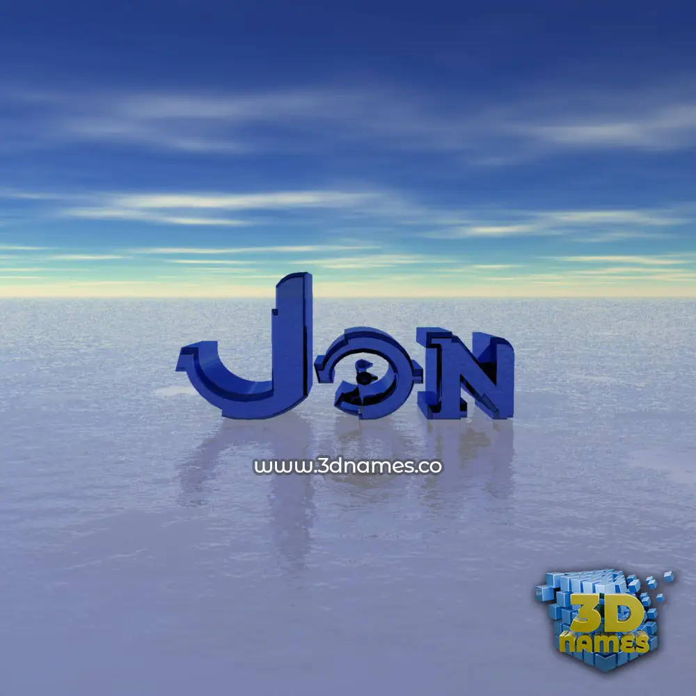 jon in Horizon style - 3D name wallpaper