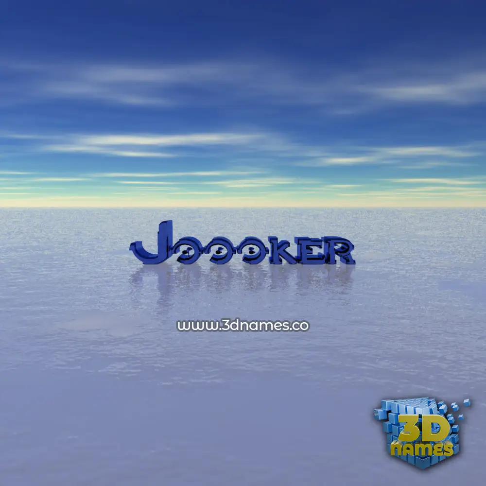 joooker in Horizon style - 3D name wallpaper