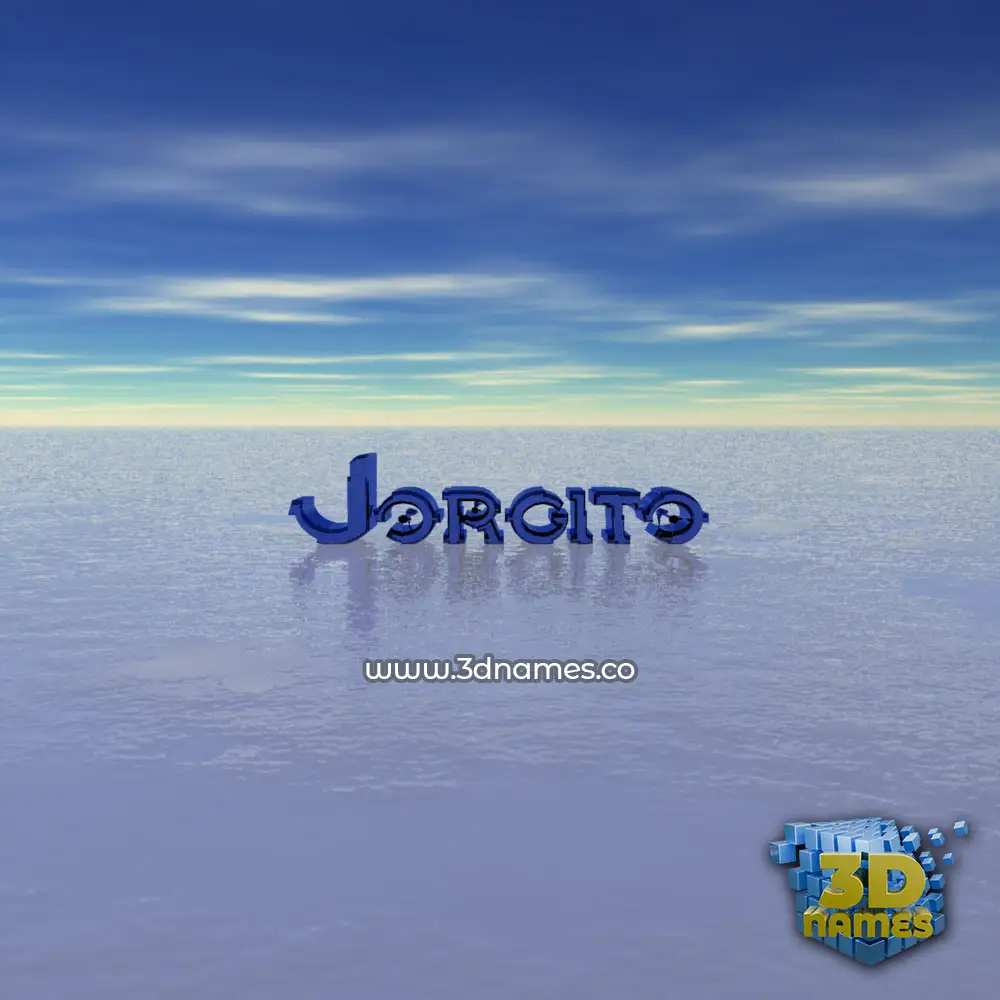 jorgito in Horizon style - 3D name wallpaper