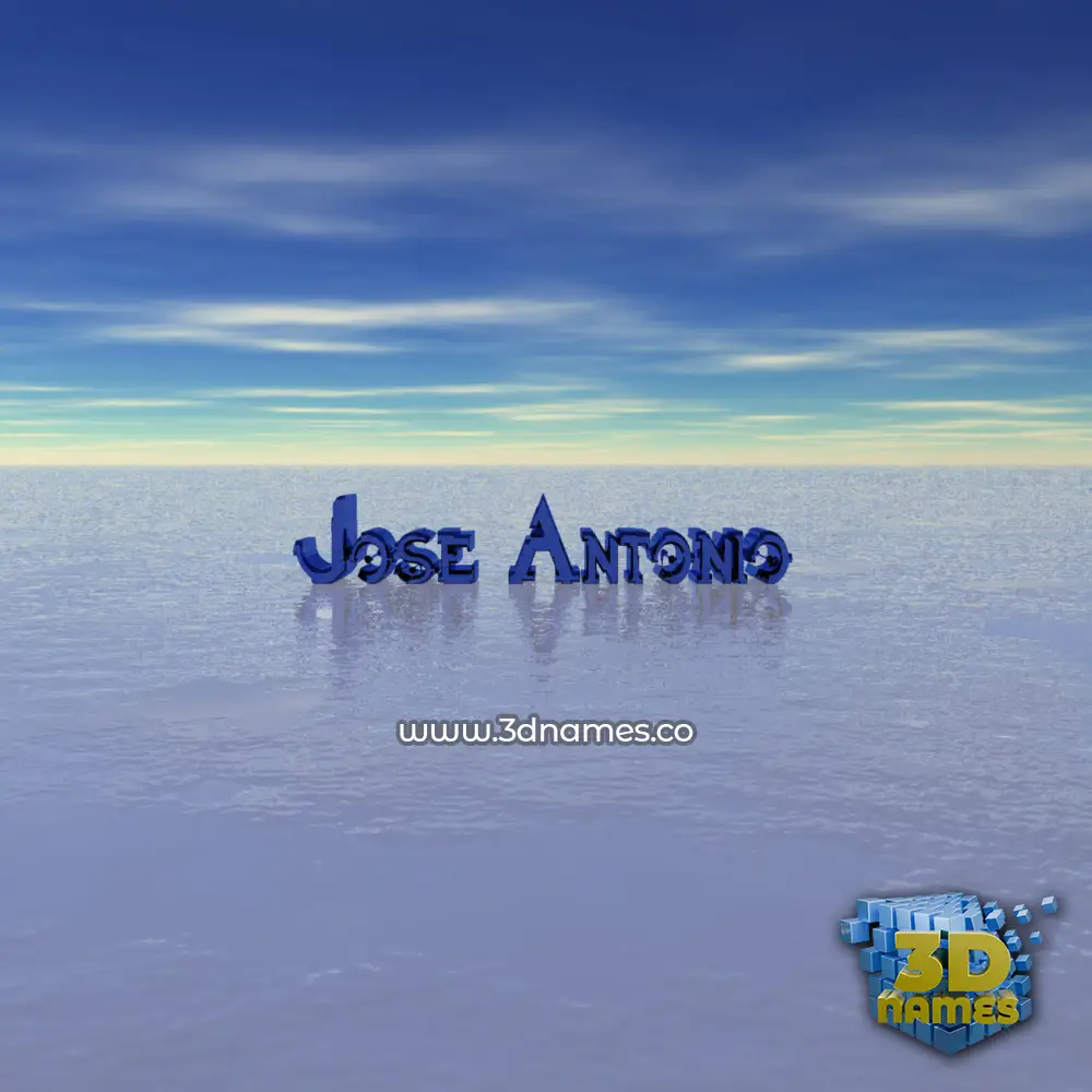 jose antonio in Horizon style - 3D name wallpaper