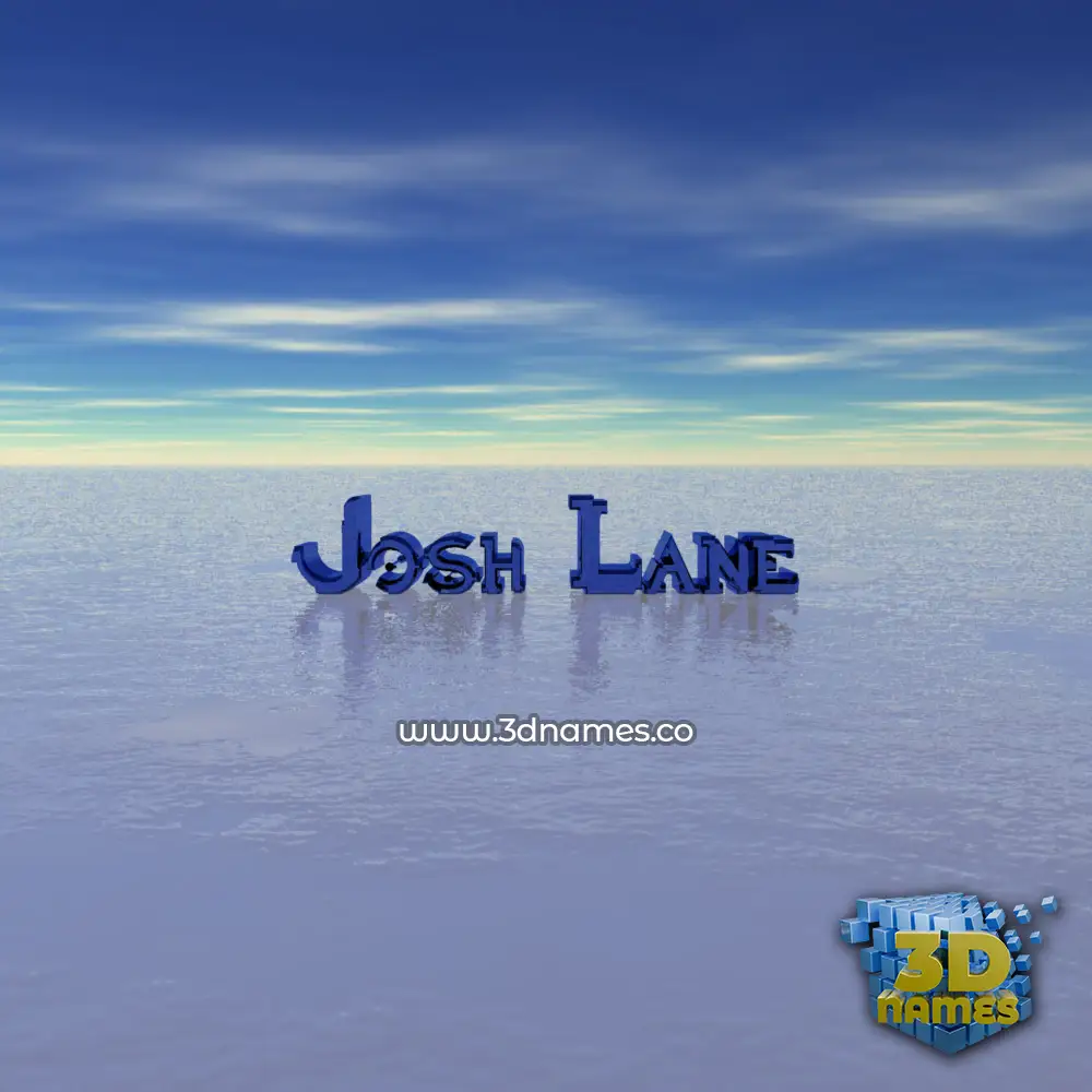 josh lane in Horizon style - 3D name wallpaper