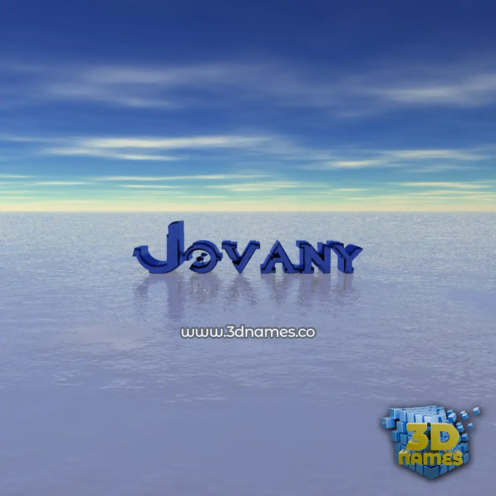 jovany in Horizon style - 3D name wallpaper