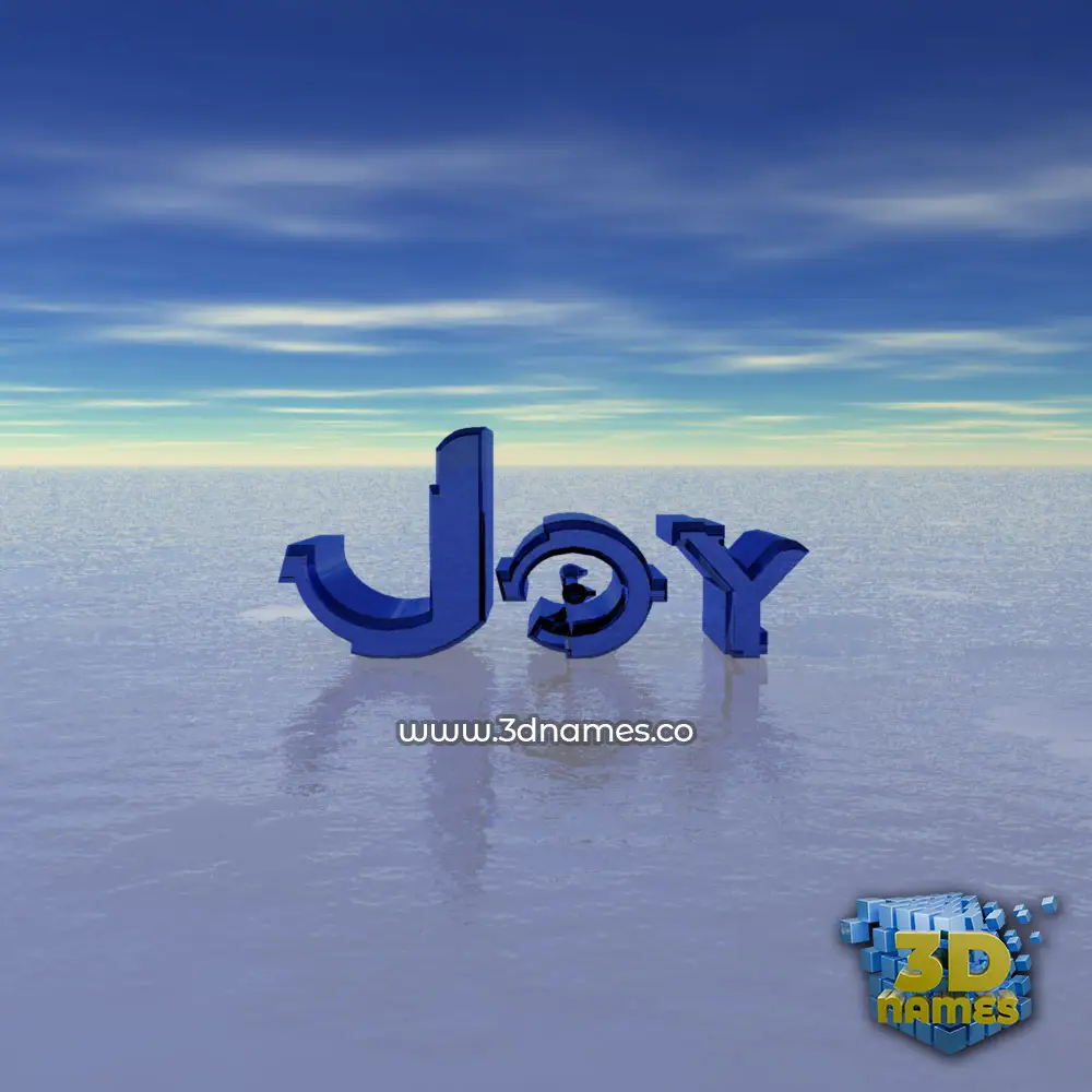 joy in Horizon style - 3D name wallpaper