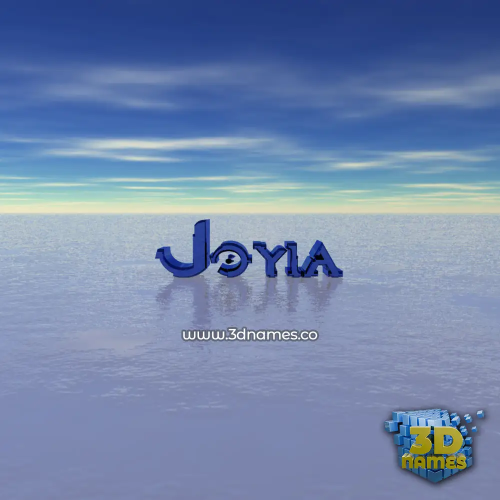 joyia in Horizon style - 3D name wallpaper