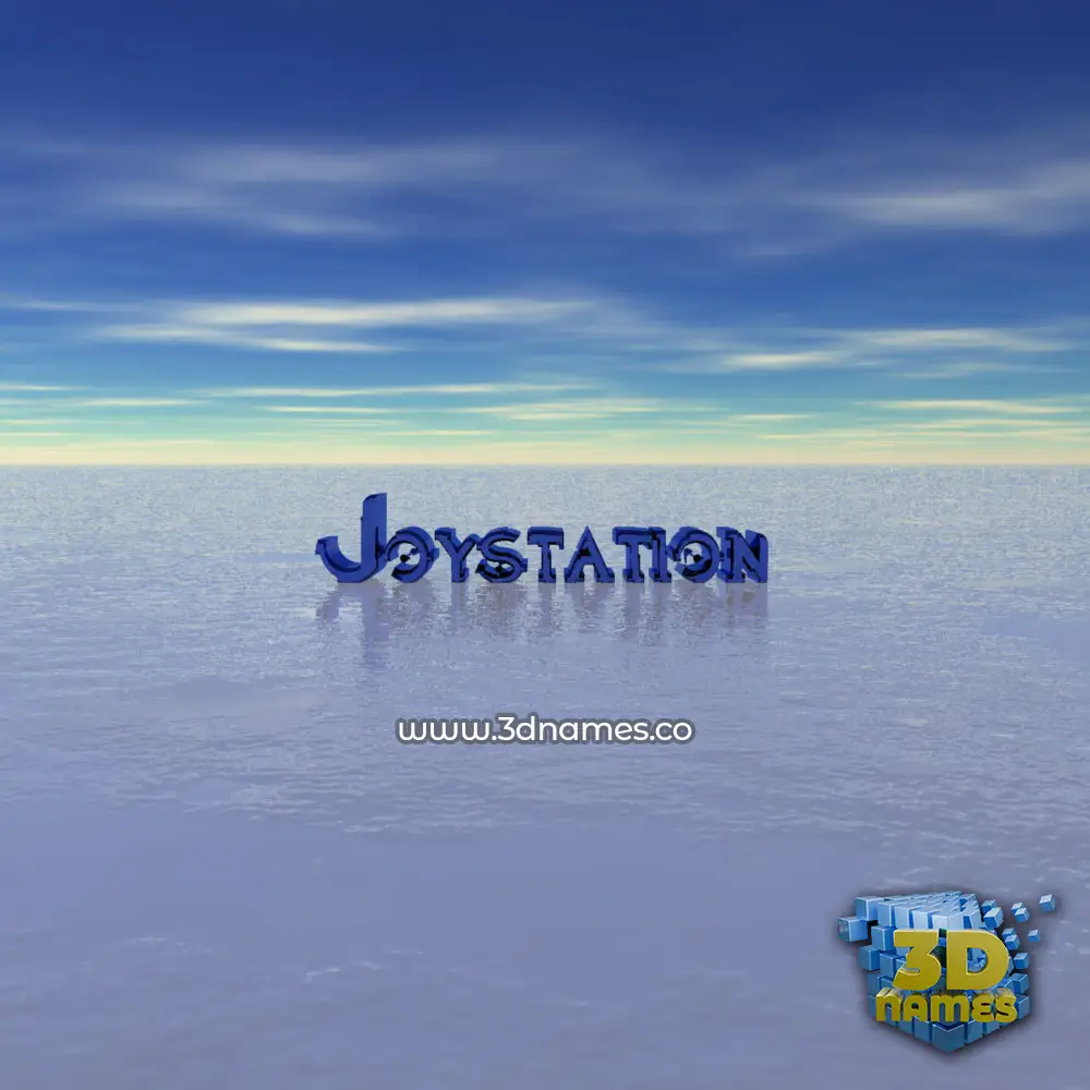 joystation in Horizon style - 3D name wallpaper