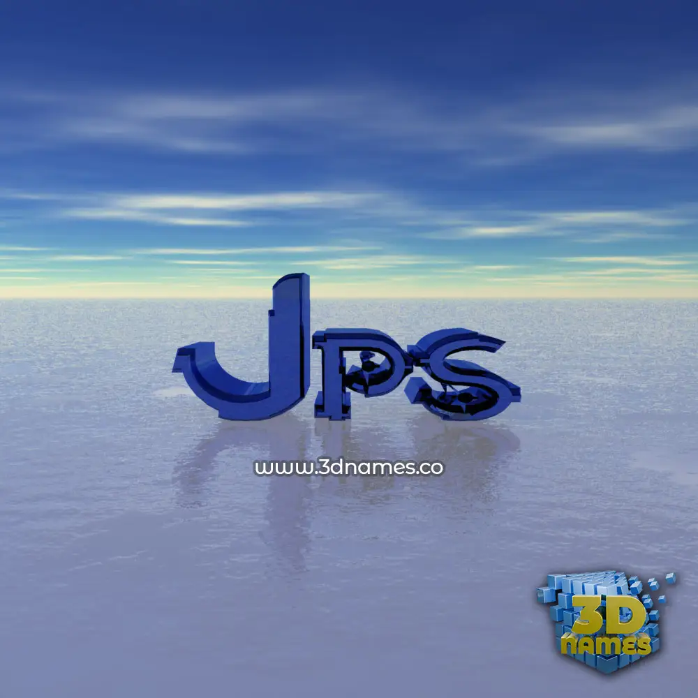 jps in Horizon style - 3D name wallpaper