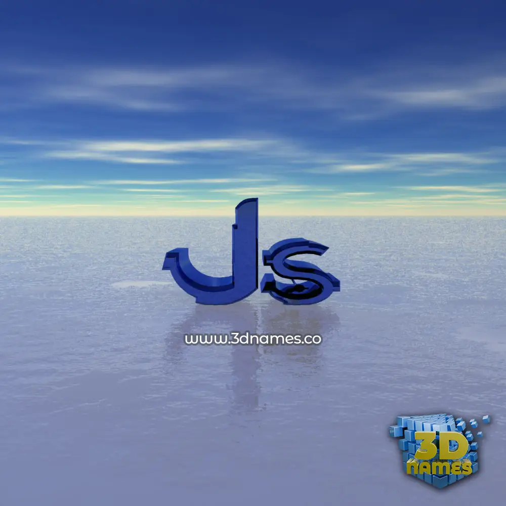 js in Horizon style - 3D name wallpaper