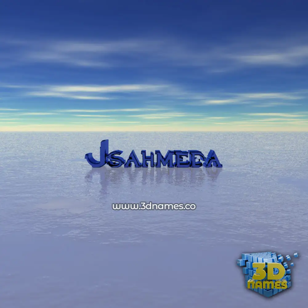 jsahmeda in Horizon style - 3D name wallpaper