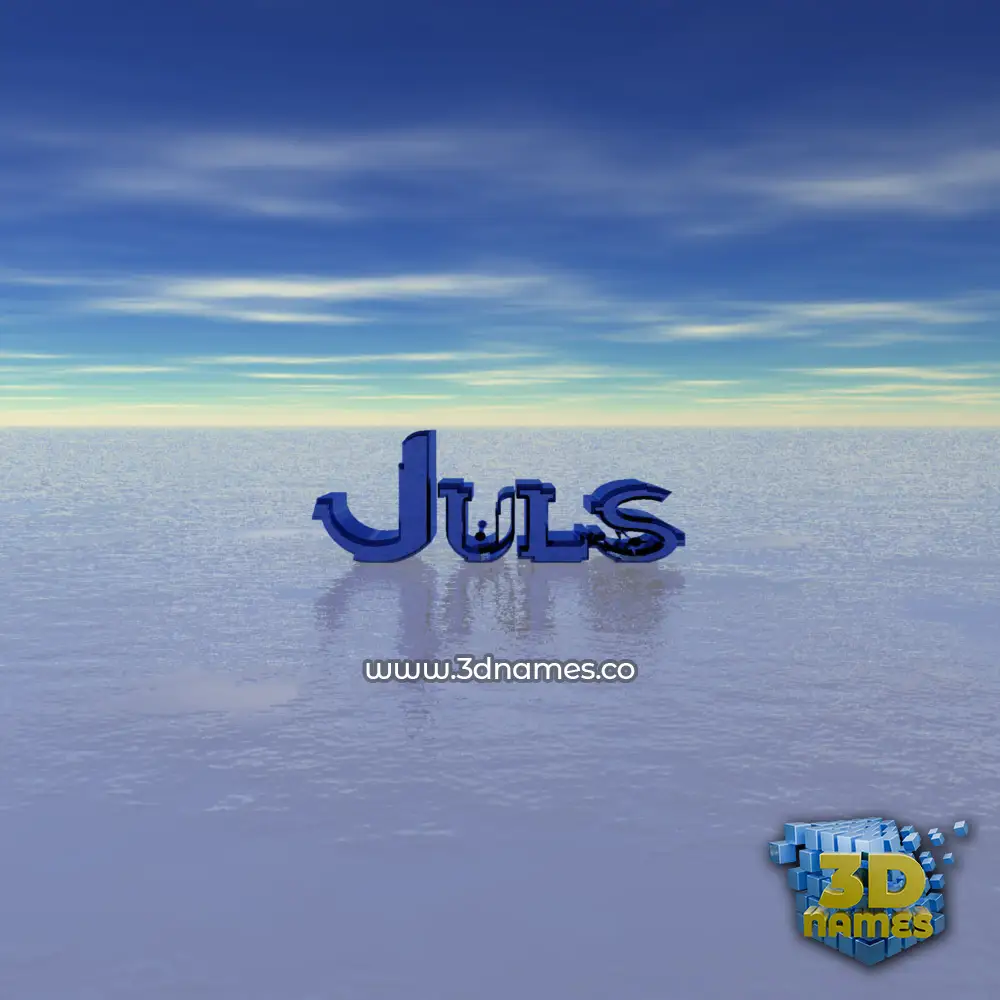 juls in Horizon style - 3D name wallpaper