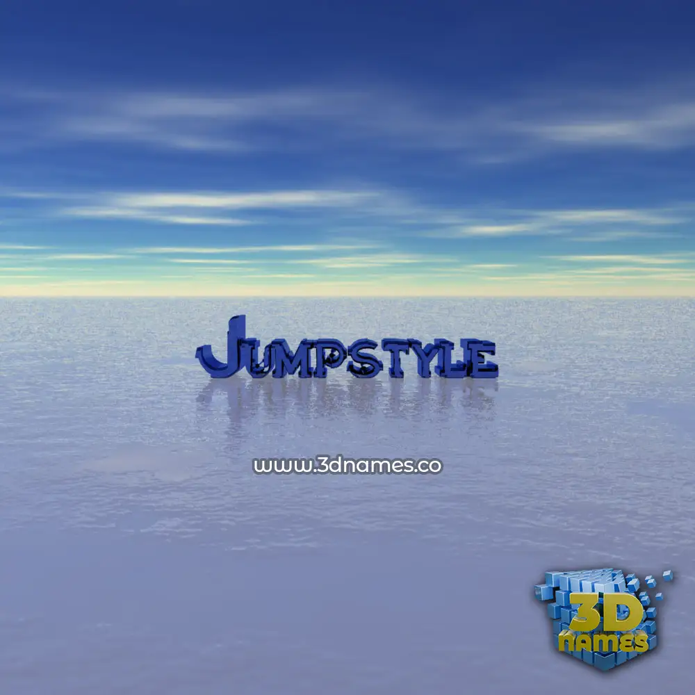 jumpstyle in Horizon style - 3D name wallpaper
