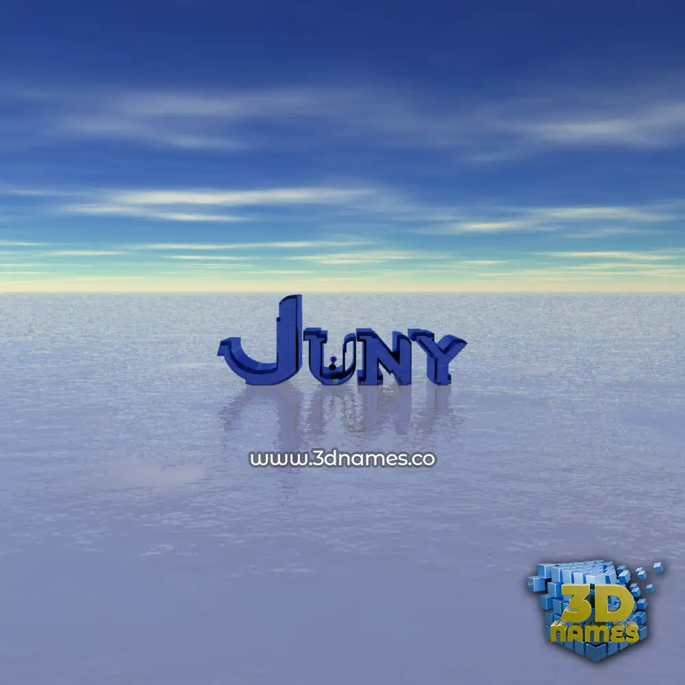 juny in Horizon style - 3D name wallpaper