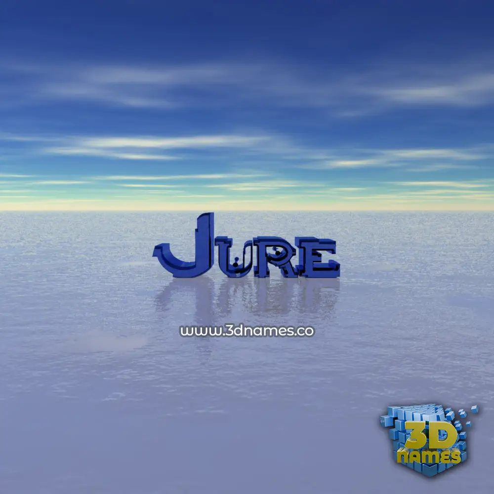 jure in Horizon style - 3D name wallpaper