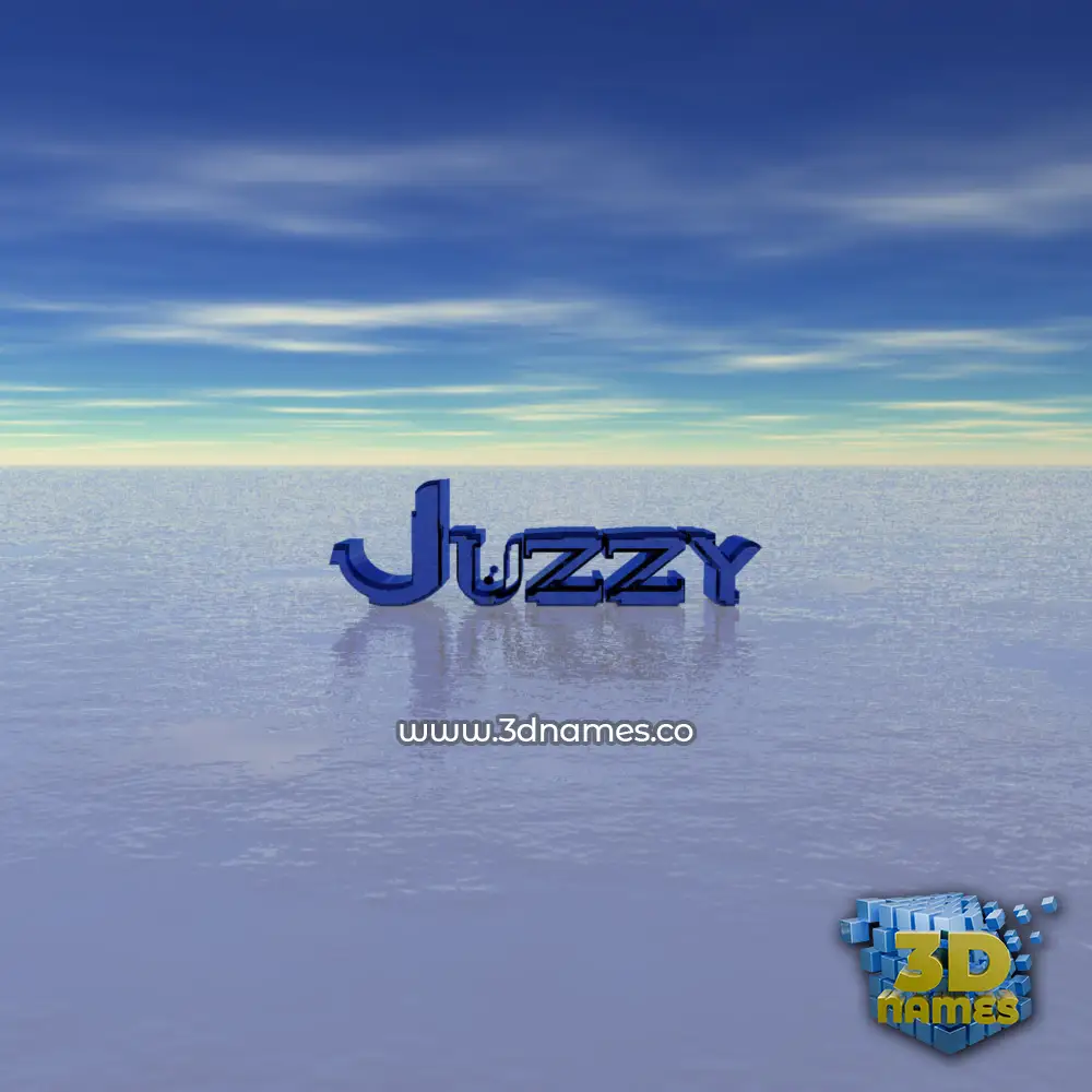 juzzy in Horizon style - 3D name wallpaper