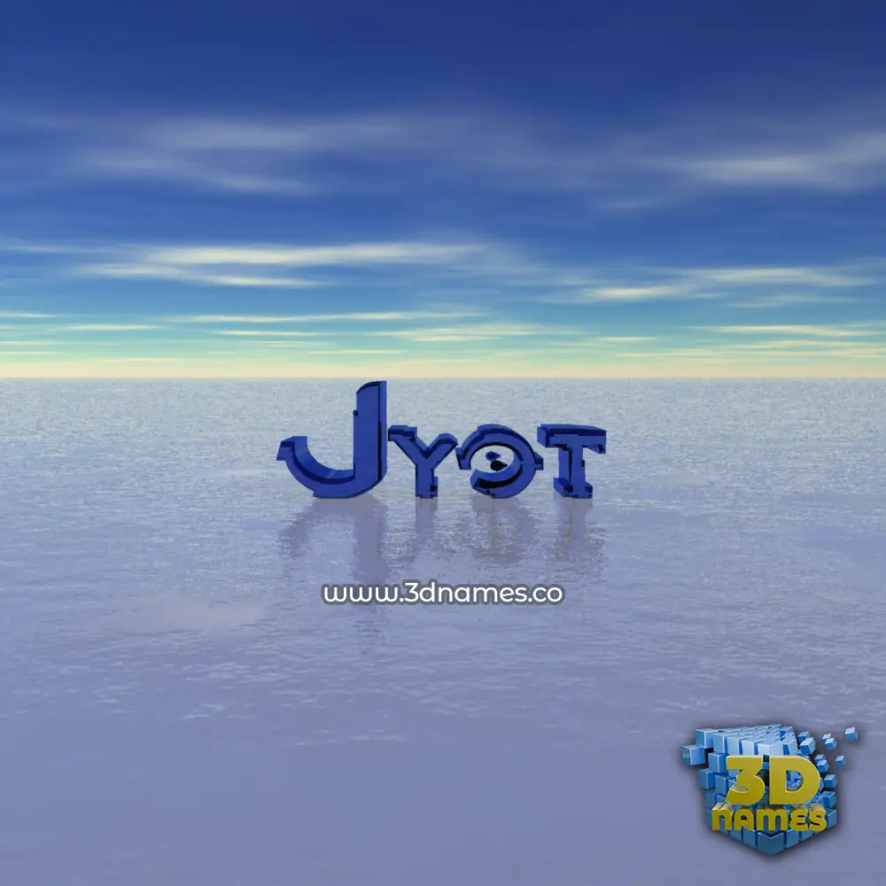 jyot in Horizon style - 3D name wallpaper