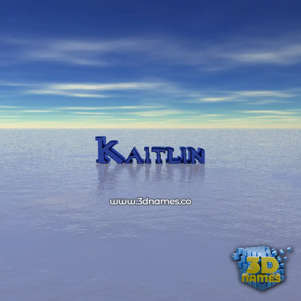 kaitlin in Horizon style - 3D name wallpaper