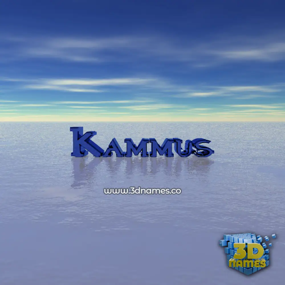 kammus in Horizon style - 3D name wallpaper