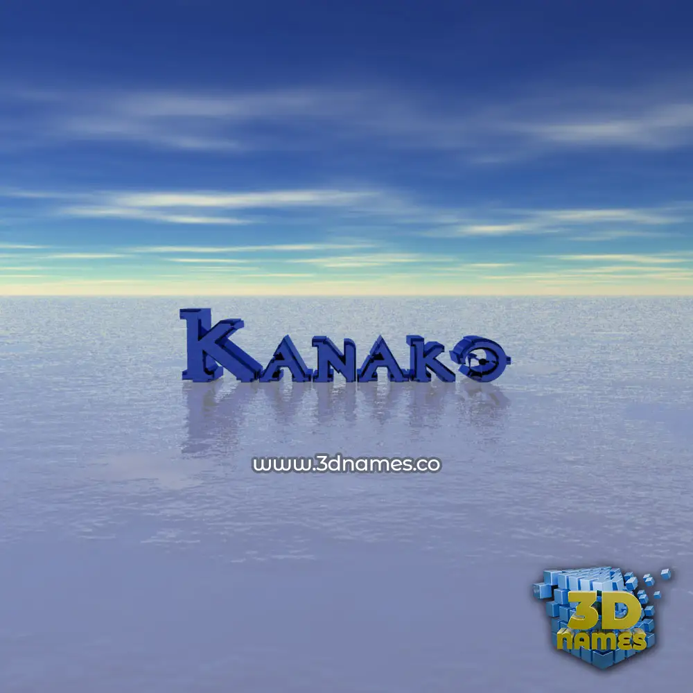 kanako in Horizon style - 3D name wallpaper