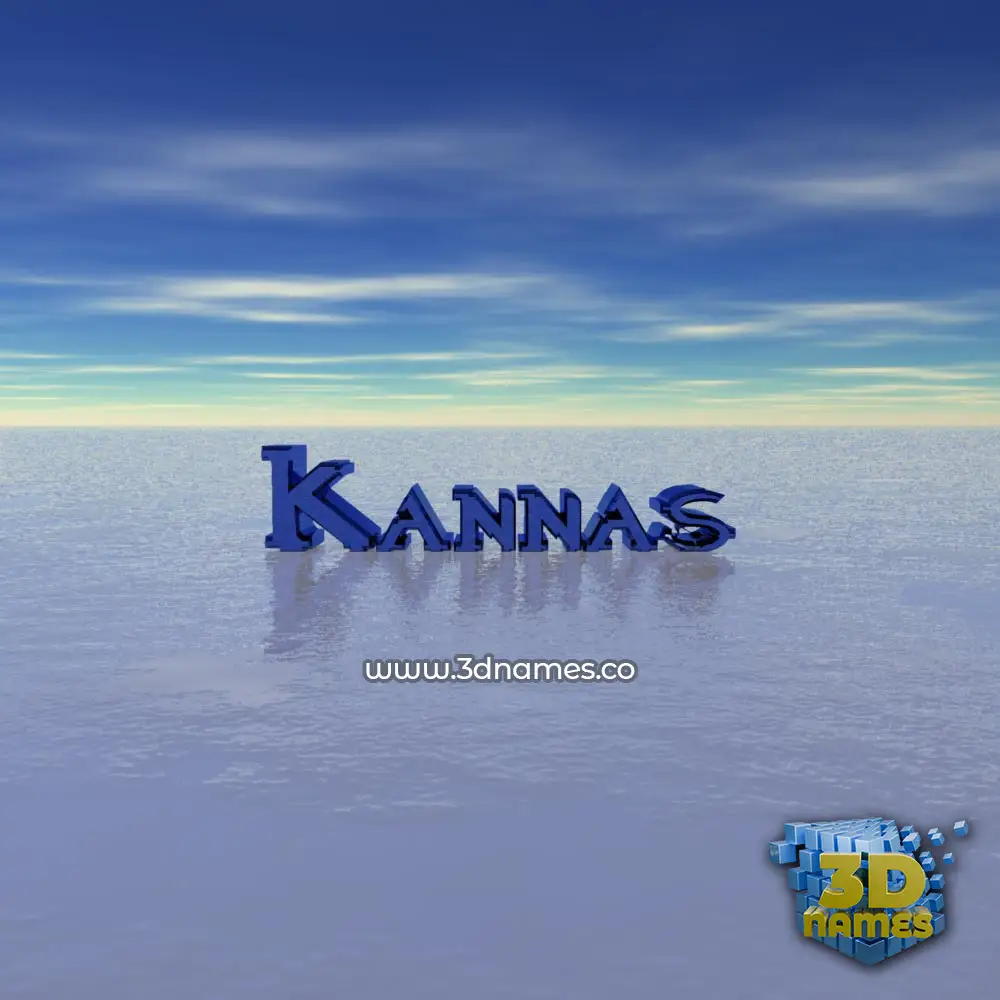 kannas in Horizon style - 3D name wallpaper
