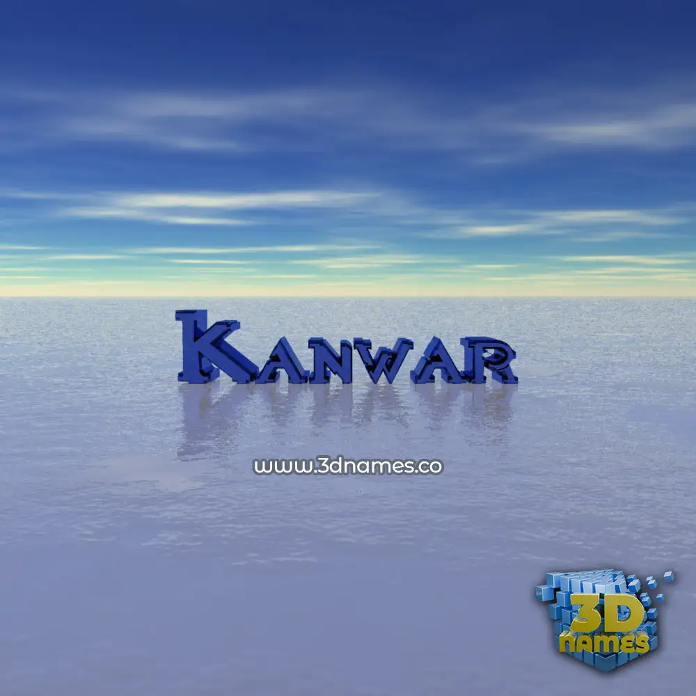 kanwar in Horizon style - 3D name wallpaper