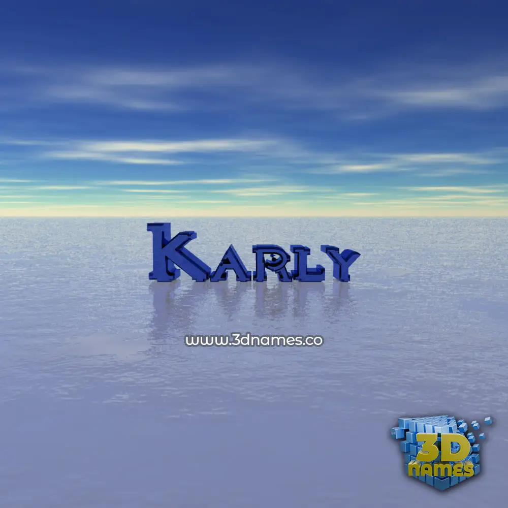 karly in Horizon style - 3D name wallpaper