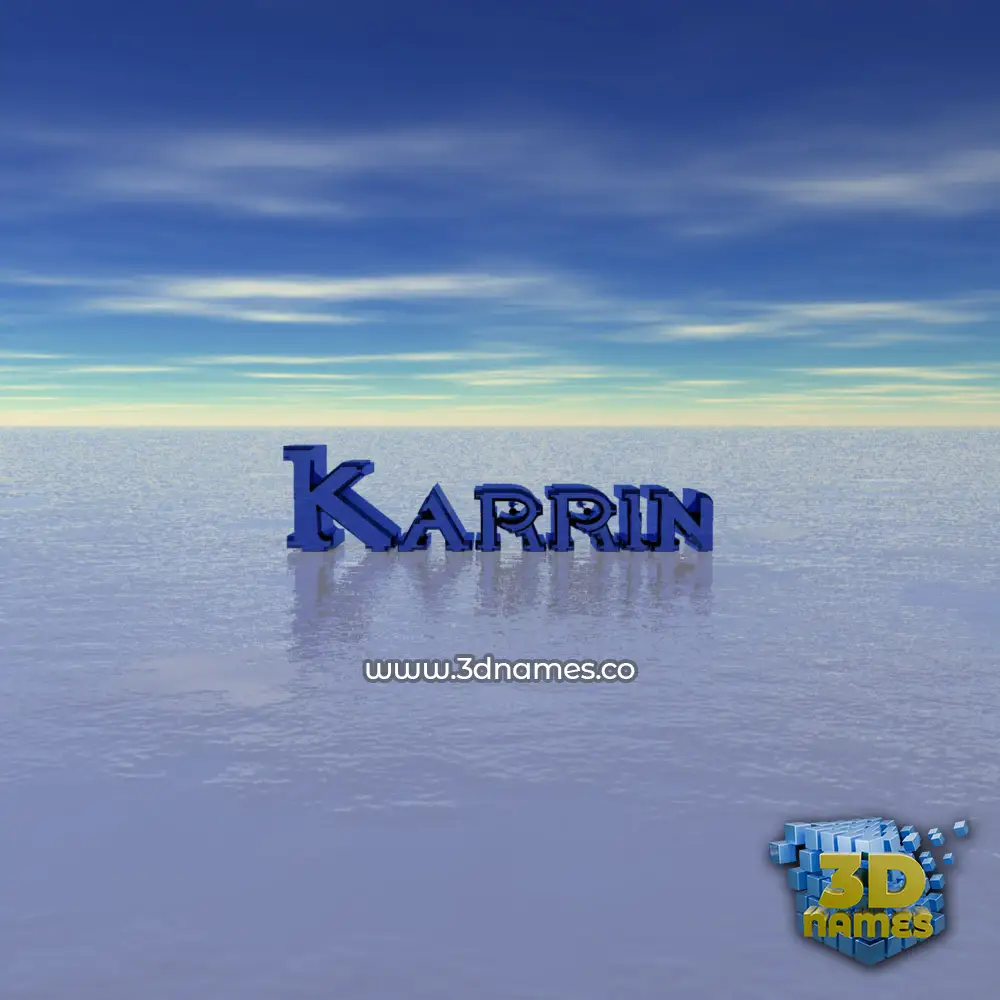 karrin in Horizon style - 3D name wallpaper
