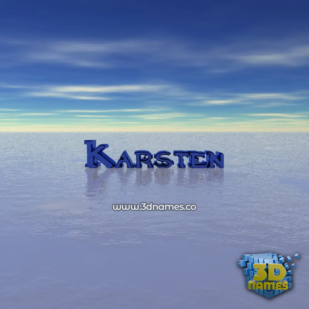 karsten in Horizon style - 3D name wallpaper
