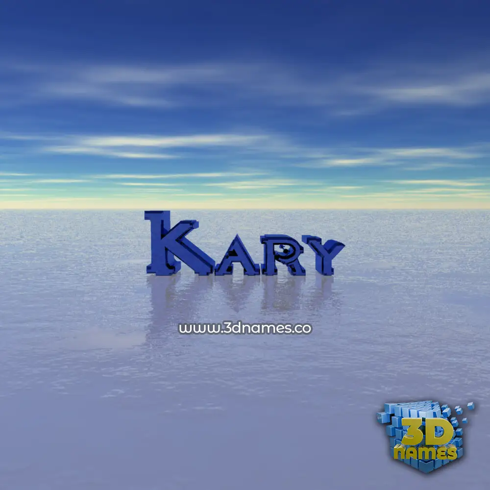 kary in Horizon style - 3D name wallpaper